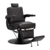 Fauteuil de barbier Anders Brun Foncé - Fauteuil barbier Anders Brun Foncé - chaise barbier Anders Brun Foncé - mobilier de coiffure professionnel - Fauteuil barbier professionnel