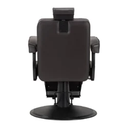 Fauteuil de barbier Anders Brun Foncé - Fauteuil barbier Anders Brun Foncé - chaise barbier Anders Brun Foncé - mobilier de coiffure professionnel - Fauteuil barbier professionnel