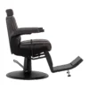 Fauteuil de barbier Anders Brun Foncé - Fauteuil barbier Anders Brun Foncé - chaise barbier Anders Brun Foncé - mobilier de coiffure professionnel - Fauteuil barbier professionnel