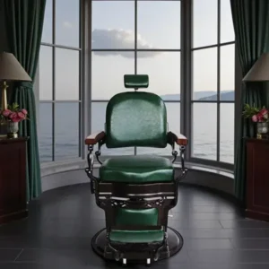 Fauteuil de barbier AFTER 8 - Fauteuil barbier dossier massant - chaise barbier dossier massant - mobilier de barbier professionnel - Fauteuil barbier haut de gamme - johnbarbersons - john barber - fauteuil barbier massant - chaise barbier massant