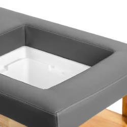 BALI GRISE (17) Head SPA table Helga black - Head SPA table with steam - Head SPA professional table - Head SPA professional table with connection - Head SPA professional bed - Professional spa furniture