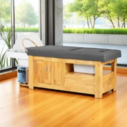 Head SPA table Helga black - Head SPA table with steam - Head SPA professional table - Head SPA professional table with connection - Head SPA professional bed - Professional spa furniture