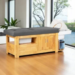 Head SPA table Helga black - Head SPA table with steam - Head SPA professional table - Head SPA professional table with connection - Head SPA professional bed - Professional spa furniture