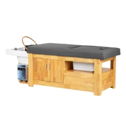 GRAY BALI (7) Head SPA table Helga black - Head SPA table with steam - Head SPA professional table - Head SPA professional table with connection - Head SPA professional bed - Professional spa furniture