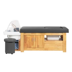 Head SPA table Helga black - Head SPA table with steam - Head SPA professional table - Head SPA professional table with connection - Head SPA professional bed - Professional spa furniture