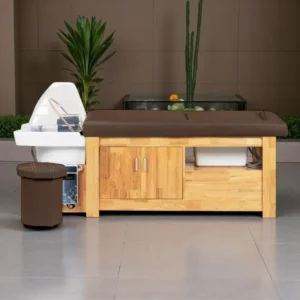 Head SPA table Helga black - Head SPA table with steam - Head SPA professional table - Head SPA professional table with connection - Head SPA professional bed - Professional spa furniture