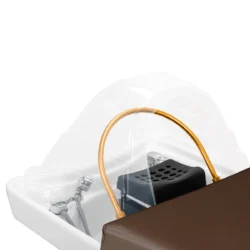 BROWN BALI (8) Head SPA table Helga black - Head SPA table with steam - Head SPA professional table - Head SPA professional table with connection - Head SPA professional bed - Professional spa furniture
