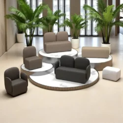 COLIBRI’ (2) waiting sofa Waiting couch COLIBRI - Waiting room couch COLIBRI - Hair salon couch - Professional hairdressing furniture - 2-seater waiting couch - CERIOTTI - Waiting chair - Waiting room chair