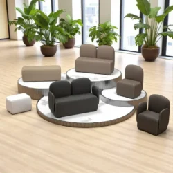 COLIBRI’ 3-seater waiting sofa Waiting couch COLIBRI - Waiting room couch COLIBRI - Hair salon couch - Professional hairdressing furniture - 2-seater waiting couch - CERIOTTI - Waiting chair - Waiting room chair