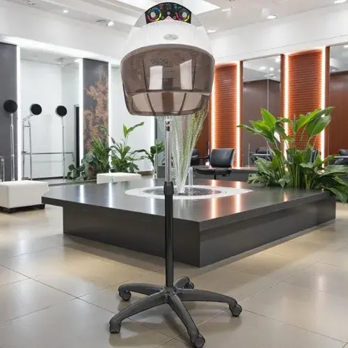 Centurion LVI-203S Blanc Casque de séchage centurion lvi-203s blanc - Casque de Séchage sur Pied Gabbiano - casque sèche-cheveux Gabbiano - casque de séchage professionnel - Équipements de coiffure professionnels