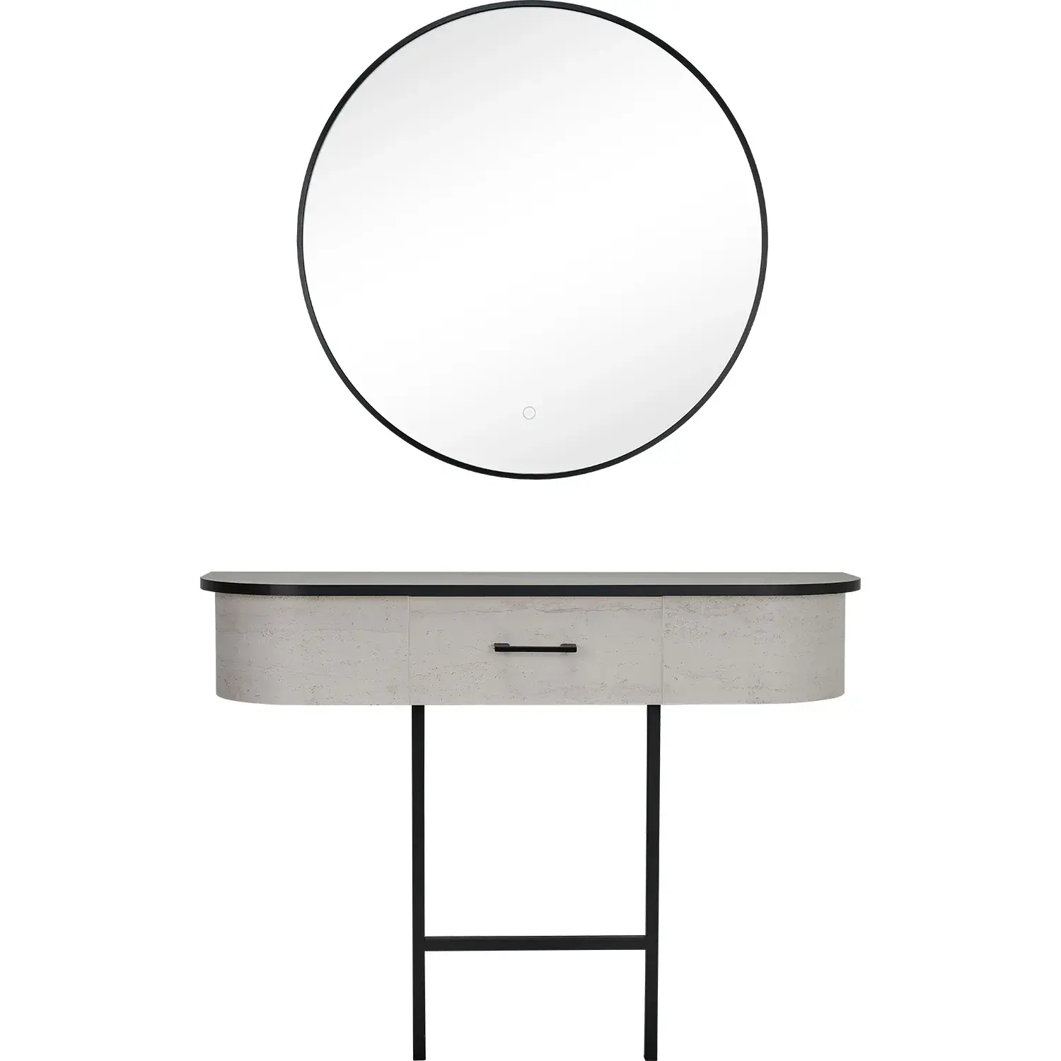 Coiffeuse murale VIDA - Meuble de coiffure haut de gamme - miroir pour salon de coiffure - Poste de coiffure VIDA - mobilier de coiffure professionnel