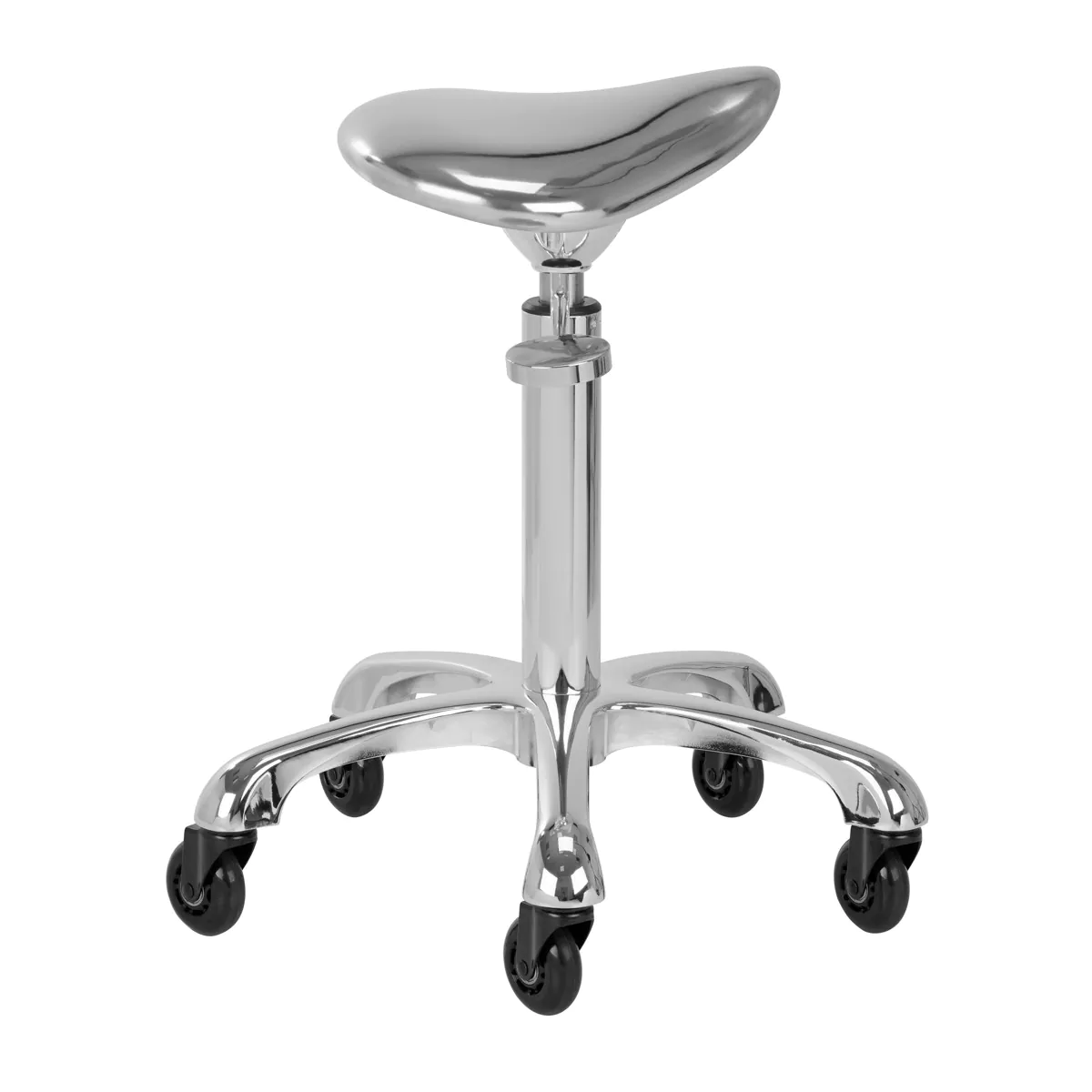 Tabouret esthétique gabbiano fine chrome - Tabouret Esthétique Professionnel - Tabouret pour salon de beauté - Tabouret de selle ergonomique - Mobilier esthétique professionnel