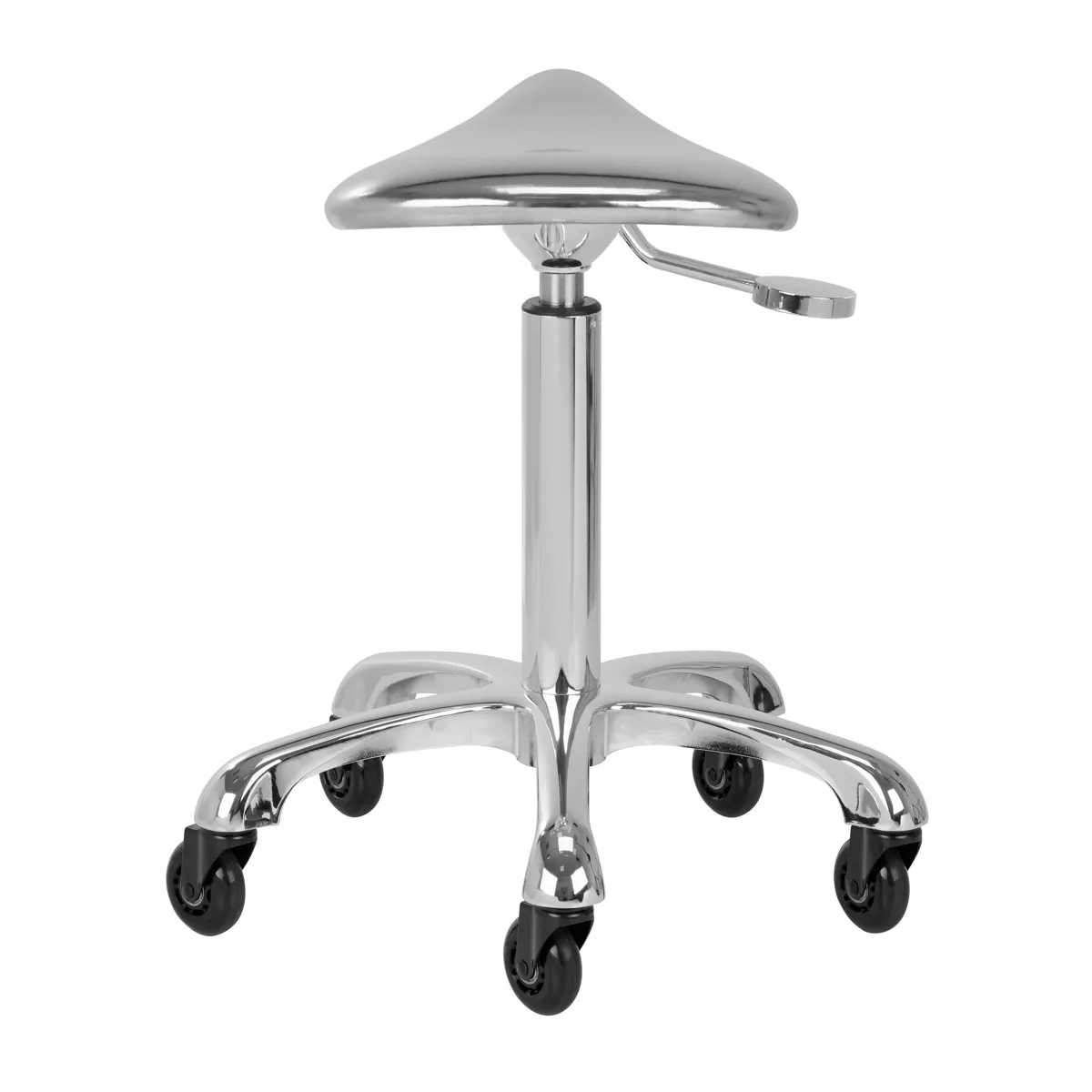 Tabouret esthétique gabbiano fine chrome - Tabouret Esthétique Professionnel - Tabouret pour salon de beauté - Tabouret de selle ergonomique - Mobilier esthétique professionnel