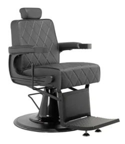 LEVI Black Barber Chair - Professional Barber Chair - Vintage Barber Chair - Men's Hairdressing Chair - Vintage Hairdressing Chair - Professional Hairdressing Furniture - Professional Barber Furniture - Barber Seat - Barbershop Chair