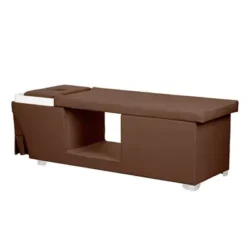 MALDIVE MARRON (10) Table Head SPA professionnelle - Lit esthétique haut de gamme - Mobilier bien-être premium - Soin cuir chevelu vapeur - Lit de massage spa - Table spa avec vapeur - Arche Waterfall hydromassage - Équipement institut beauté - Table de soin ergonomique - Mobilier spa design