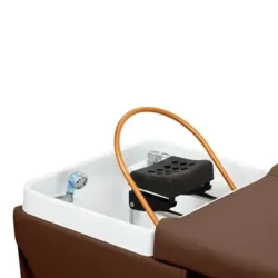 MALDIBE MARRON (13) Table Head SPA professionnelle - Lit esthétique haut de gamme - Mobilier bien-être premium - Soin cuir chevelu vapeur - Lit de massage spa - Table spa avec vapeur - Arche Waterfall hydromassage - Équipement institut beauté - Table de soin ergonomique - Mobilier spa design