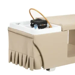 MALDIVE BEIGE (13) Professional SPA Treatment Table - High-End Aesthetic Bed - Premium Wellness Furniture - Steam Scalp Treatment - Spa Massage Bed - Spa Table with Steam - Hydro-Massage Waterfall Arch - Beauty Salon Equipment - Ergonomic Treatment Table - Designer Spa Furniture