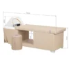 MALDIVE BEIGE (15) Professional SPA Treatment Table - High-End Aesthetic Bed - Premium Wellness Furniture - Steam Scalp Treatment - Spa Massage Bed - Spa Table with Steam - Hydro-Massage Waterfall Arch - Beauty Salon Equipment - Ergonomic Treatment Table - Designer Spa Furniture