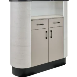 Meuble de réception VIDA - Comptoir d'Accueil VIDA - Meuble d'Accueil VIDA - Comptoir caisse VIDA - mobilier de coiffure haut de gamme - meuble pour salon de coiffure