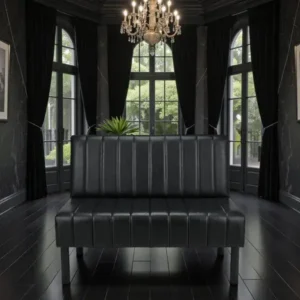 Canapé d'attente ANDY - canapé salle d’Attente ANDY- canapé pour salon de coiffure - mobilier de coiffure professionnel - Canapé d'attente 2 places - Banquette d'attente andy ' banquette salle d'attente