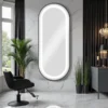 coiffeuse murale Miroir de coiffure AURA CB - Poste de coiffage AURA CB- Mobilier pour salon de coiffure - Poste de coiffure professionnel - Miroir de coiffure avec led AURA CB - Poste de coiffage AURA CB - Mobilier pour salon de coiffure - Poste de coiffure professionnel