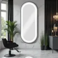 AURA CB (1) coiffeuse murale Miroir de coiffure AURA CB - Poste de coiffage AURA CB- Mobilier pour salon de coiffure - Poste de coiffure professionnel - Miroir de coiffure avec led AURA CB - Poste de coiffage AURA CB - Mobilier pour salon de coiffure - Poste de coiffure professionnel