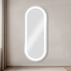Wall-mounted vanity Mirror styling AURA CP - Styling station AURA CP - Hair salon furniture - Professional styling station - Styling mirror with LED AURA CP - Styling station AURA CP - Hair salon furniture - Professional styling station
