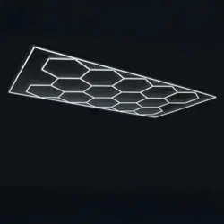 BEE (5) Éclairage LED Nid d’Abeille BEE - éclairage LED design - luminaire hexagonal BEE - lumière nid d’abeille - LED modulaire intérieur
