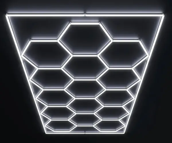 Éclairage LED Nid d’Abeille BEE - éclairage LED design - luminaire hexagonal BEE - lumière nid d’abeille - LED modulaire intérieur