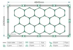 BEE (9) Éclairage LED Nid d’Abeille BEE - éclairage LED design - luminaire hexagonal BEE - lumière nid d’abeille - LED modulaire intérieur