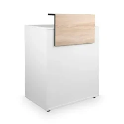 DYLAN 22/16 reception desk - Dylan checkout counter - DYLAN 22/16 reception furniture - hair salon reception furniture - professional hairdressing furniture - hair salon reception unit - white counter
