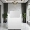 DYLAN 22/16 reception desk - Dylan checkout counter - DYLAN 22/16 reception furniture - hair salon reception furniture - professional hairdressing furniture - hair salon reception unit - white counter