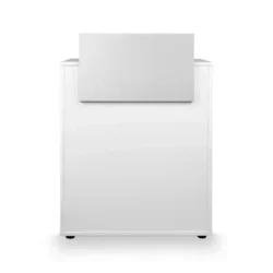 DYLAN 22/16 reception desk - Dylan checkout counter - DYLAN 22/16 reception furniture - hair salon reception furniture - professional hairdressing furniture - hair salon reception unit - white counter