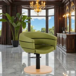 GREINER Modèle 55 (2) fauteuil de coiffure GREINER Modèle 55 - chaise de coiffure professionnel - fauteuil de coupe professionnel - mobilier pour salon de coiffure - meuble pour salon de coiffure - greiner - salon de coiffur haut de gamme