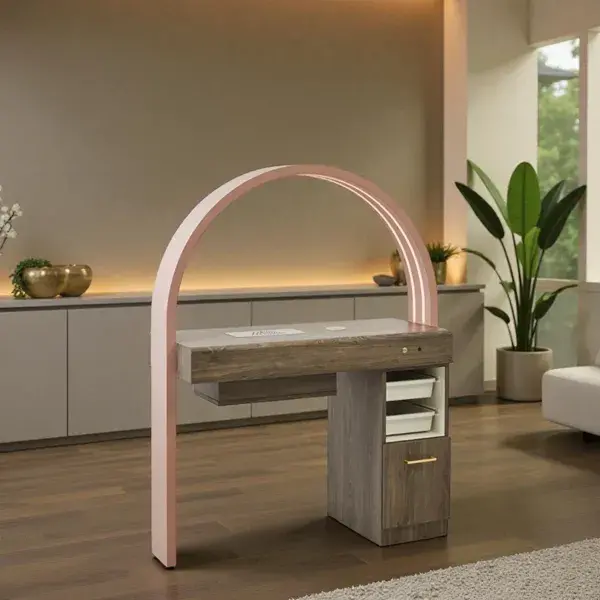 Table manucure Rem HALO - table onglerie Rem- Table de manucure professionnelle - table onglerie professionnelle - mobilier esthétique et onglerie - mobilier esthétique Rem - Table manucure avec aspirateur - table onglerie avec aspirateur