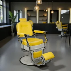 Lemon Blend (1) Lemon Blend Barber Chair - Barber Chair with Massaging Back - Barber Chair with Massaging Back - Professional Barber Furniture - High-End Barber Chair - johnbarbersons - john barber - Barber Chair with Massage - Barber Chair with Massage