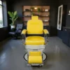 Fauteuil de barbier Lemon Blend- Fauteuil barbier dossier massant - chaise barbier dossier massant - mobilier de barbier professionnel - Fauteuil barbier haut de gamme - johnbarbersons - john barber - fauteuil barbier massant - chaise barbier massant