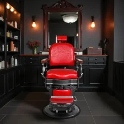 MONACO (1) Fauteuil de barbier Monaco - Fauteuil barbier dossier massant - chaise barbier dossier massant - mobilier de barbier professionnel - Fauteuil barbier haut de gamme - johnbarbersons - john barber - fauteuil barbier massant - chaise barbier massant