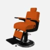 Fauteuil barbier Premium New School orange - Fauteuil barbier dossier massant - chaise barbier dossier massant - mobilier de barbier professionnel - Fauteuil barbier haut de gamme - johnbarbersons - john barber - fauteuil barbier massant - chaise barbier massant