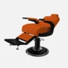 Fauteuil barbier Premium New School orange - Fauteuil barbier dossier massant - chaise barbier dossier massant - mobilier de barbier professionnel - Fauteuil barbier haut de gamme - johnbarbersons - john barber - fauteuil barbier massant - chaise barbier massant