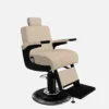 Fauteuil barbier Premium New School beige - Fauteuil barbier dossier massant - chaise barbier dossier massant - mobilier de barbier professionnel - Fauteuil barbier haut de gamme - johnbarbersons - john barber - fauteuil barbier massant - chaise barbier massant