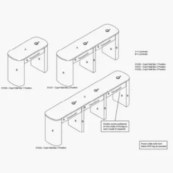 REM Capri Nail Table (10) Table manucure Rem Capri - table onglerie Rem- Table de manucure professionnelle - table onglerie professionnelle - mobilier esthétique et onglerie - mobilier esthétique Rem -