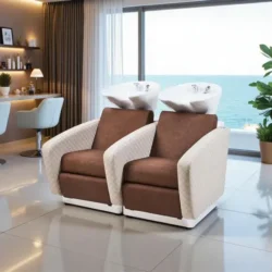 RIALTO SOFA (2) Bac à shampoing RIALTO SOFA - Bac de lavage massant - Mobilier de coiffure professionnel - bac de lavage pour salon de coiffure - bac de lavage RIALTO SOFA - Bac de lavage 2 places - Bac à shampoing 2 places - Bac à shampoing double