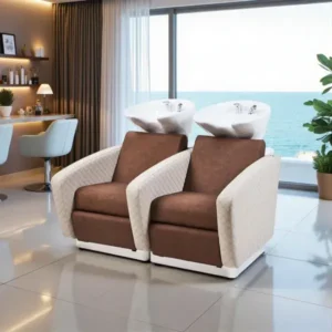 RIALTO SOFA (2) Bac à shampoing RIALTO SOFA - Bac de lavage massant - Mobilier de coiffure professionnel - bac de lavage pour salon de coiffure - bac de lavage RIALTO SOFA - Bac de lavage 2 places - Bac à shampoing 2 places - Bac à shampoing double