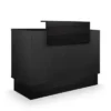 THIERRY 9898 (1) Comptoir Caisse Thierry 9898 -Meuble de réception Thierry 9898 -comptoir d'accueil Thierry - mobilier de coiffure professionnel - comptoir caisse salon de coiffure - comptoir caisse full black - meuble de réception noir