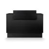 THIERRY 9898 (3) Comptoir Caisse Thierry 9898 -Meuble de réception Thierry 9898 -comptoir d'accueil Thierry - mobilier de coiffure professionnel - comptoir caisse salon de coiffure - comptoir caisse full black - meuble de réception noir