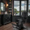 Fauteuil de barbier MARK B - Fauteuil barbier vintage - chaise barbier professionnel - massant - mobilier de barbier professionnel - Fauteuil barbier haut de gamme - fauteuil de coiffure pour homme