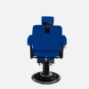 Fauteuil barbier Premium New School Bleu - Fauteuil barbier dossier massant - chaise barbier dossier massant - mobilier de barbier professionnel - Fauteuil barbier haut de gamme - johnbarbersons - john barber - fauteuil barbier massant - chaise barbier massant
