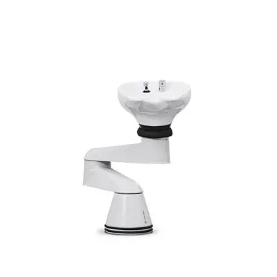 colonne de lavage Rondolore - Bras pivotant articulé avec trois points - Colonne de lavage avec bras pivotant - Mobilier de coiffure professionnel - bac de lavage pour salon de coiffure - bac de lavage Greiner - meuble pour salon de coiffure - greiner - salon de coiffure haut de gamme