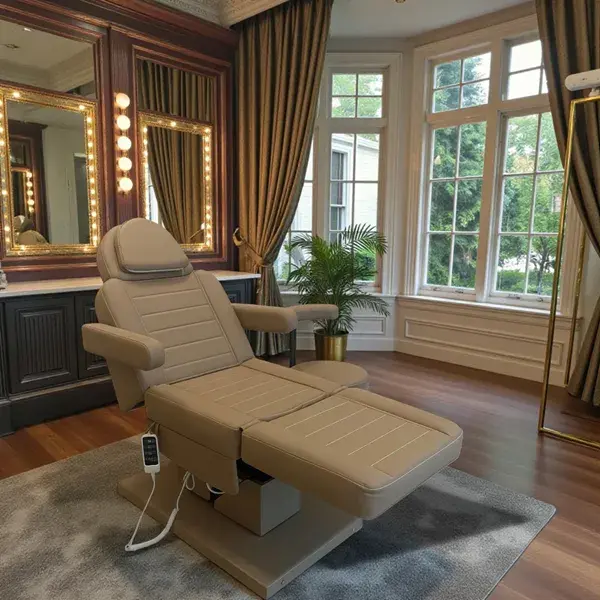 Fauteuil de soins électrique SKİNCARE - fauteuil esthétique professionnel - mobilier esthétique professionnel - mobilier esthétique haut de gamme - Fauteuil esthétique SKİNCARE - fauteuil esthétique sur mesure